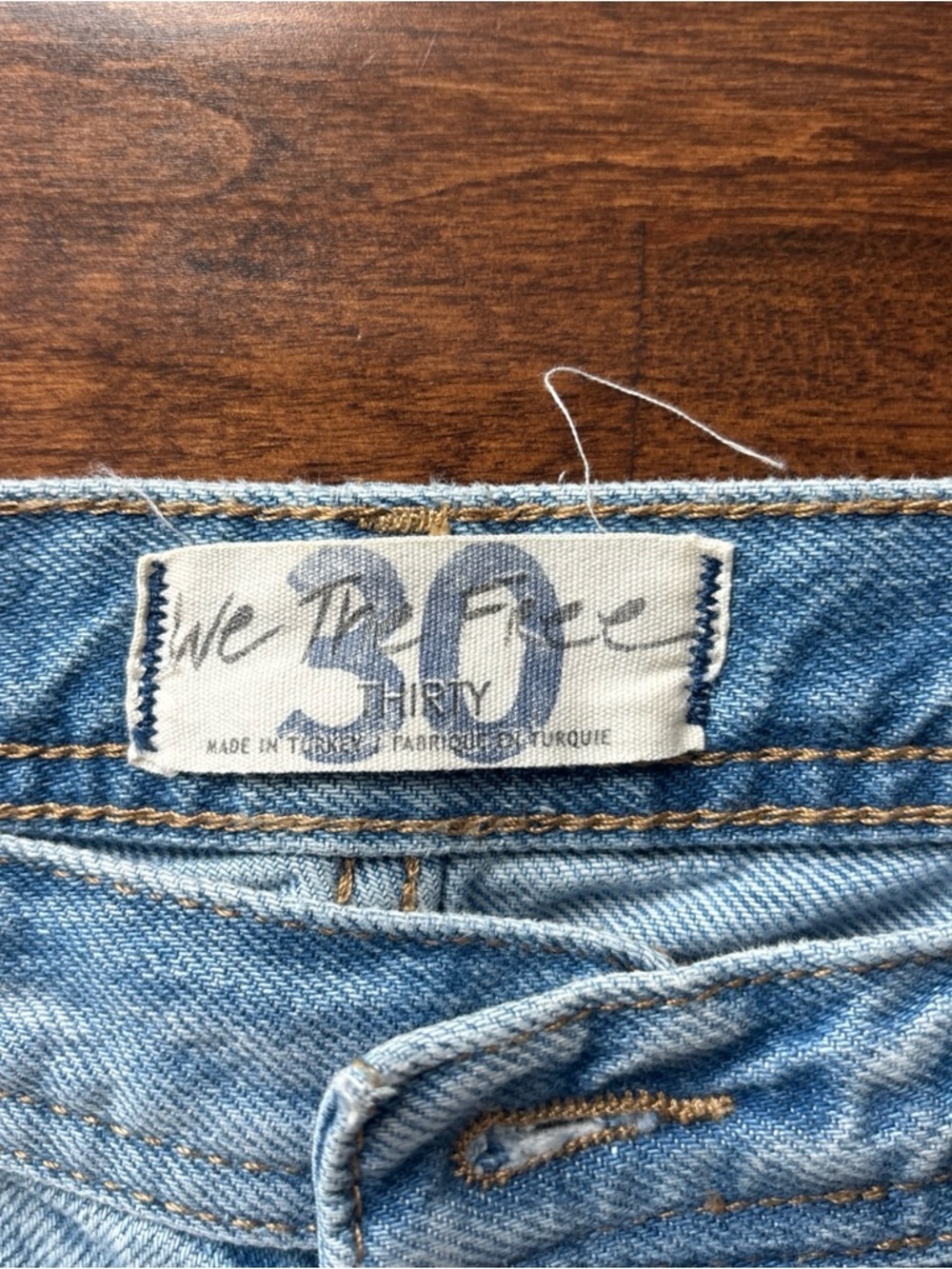 We The Free Light Blue Frayed-Hem Cropped Jeans - Picture 3 of 7